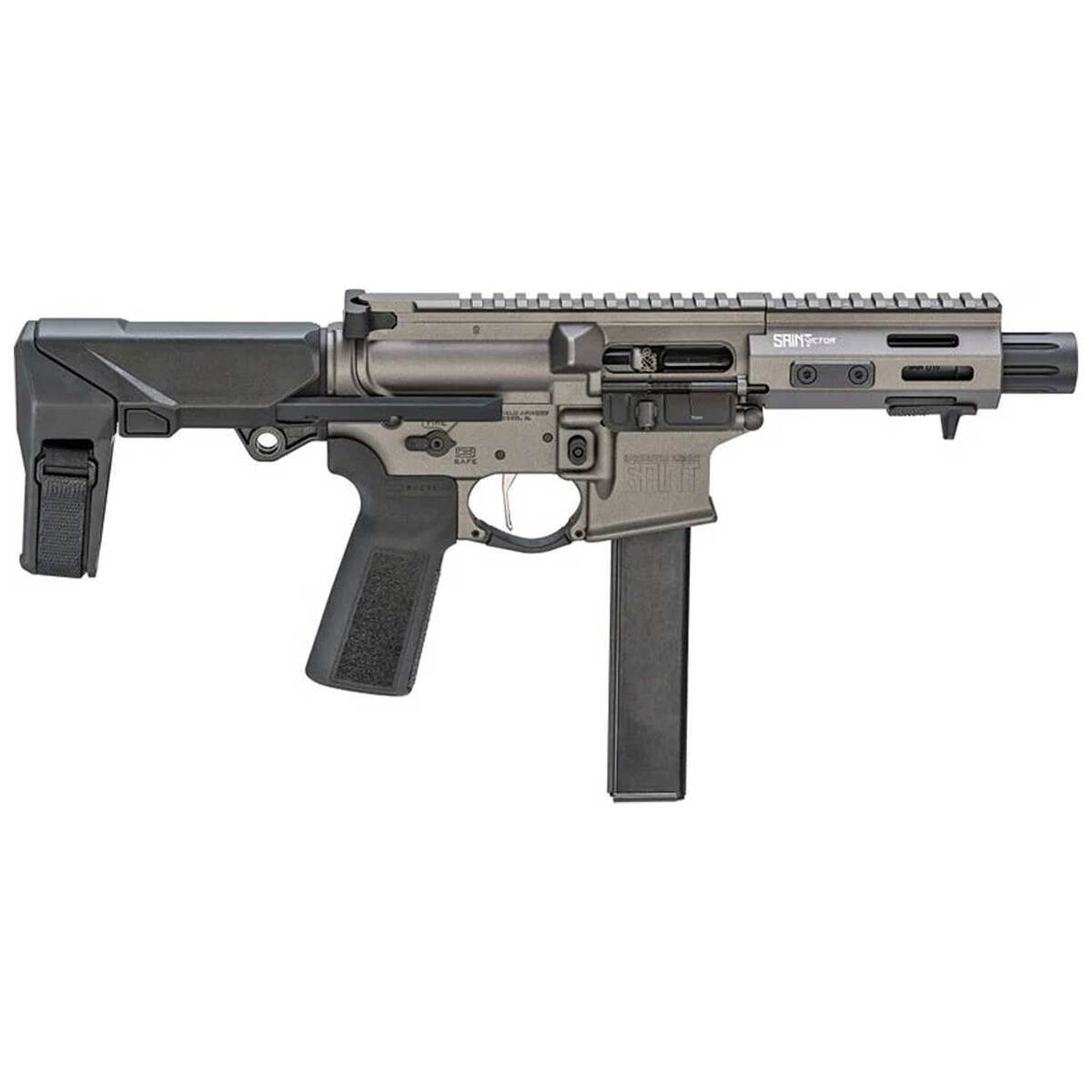 Springfield Armory Saint Victor PDW 9mm Luger 5.5in Tungsten Cerakote ...