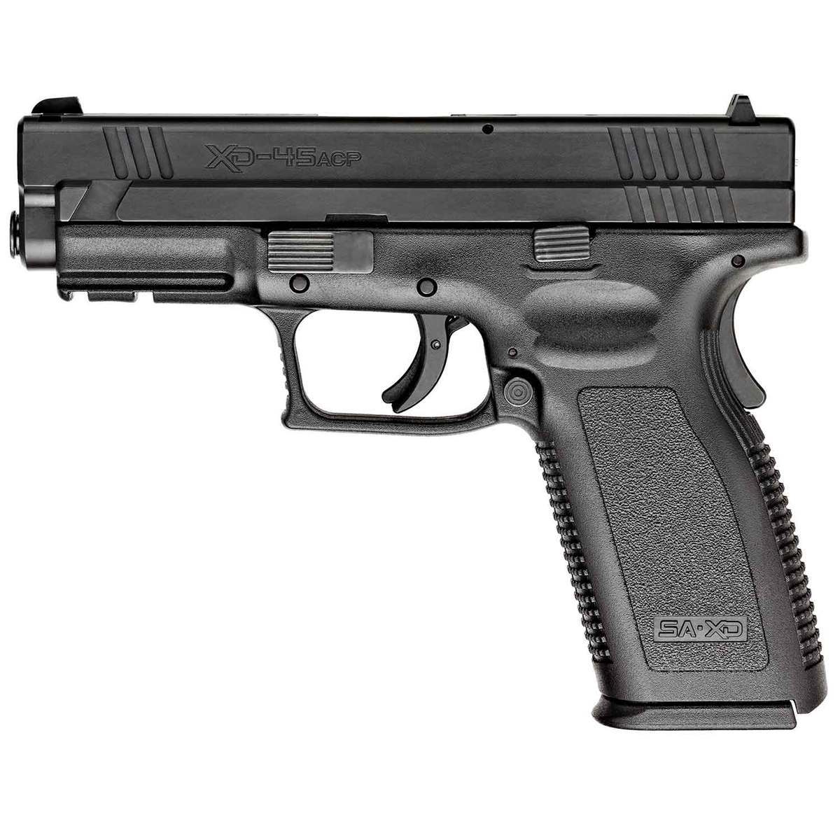 Springfield Armory XD 45 Auto (ACP) 4in Black Pistol - 10+1 Rounds - California Compliant - Black Springfield Armory XD 45 Auto (ACP) 4in Black Pistol - 10+1 Rounds - California Compliant - Black