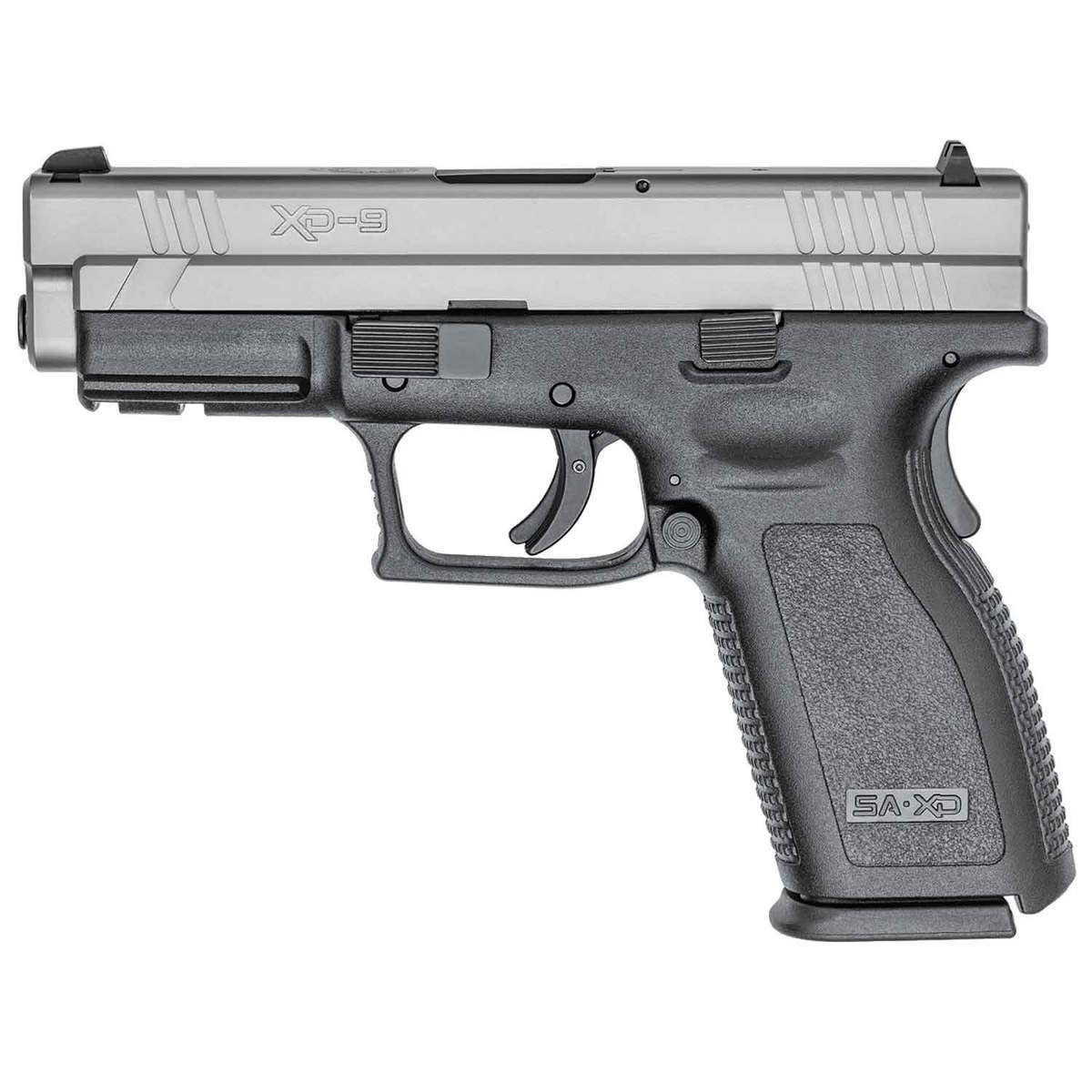Springfield Armory XD 9mm Luger 4in Black/Stainless Pistol - 10+1 Rounds - Black Springfield Armory XD 9mm Luger 4in Black/Stainless Pistol - 10+1 Rounds - Black