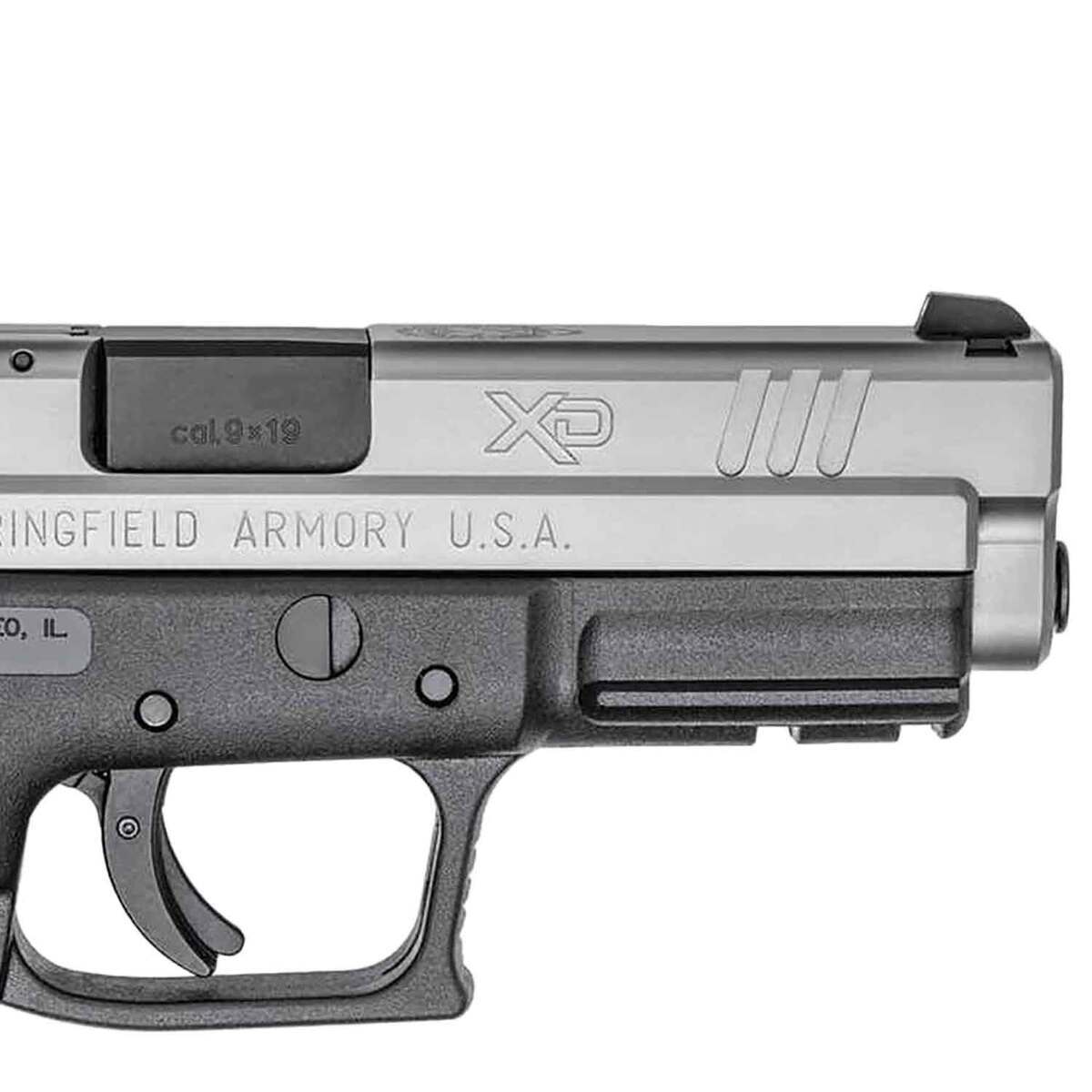 Springfield Armory XD 9mm Luger 4in Black/Stainless Pistol - 10+1 Rounds - Black Springfield Armory XD 9mm Luger 4in Black/Stainless Pistol - 10+1 Rounds - Black