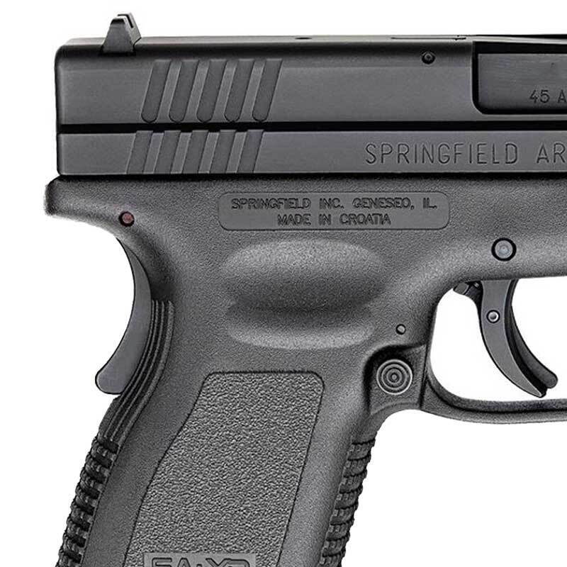 Springfield Armory XD Compact 45 Auto (ACP) 4in Blued Pistol - 10+1 Rounds - California Compliant - Black Springfield Armory XD Compact 45 Auto (ACP) 4in Blued Pistol - 10+1 Rounds - California Compliant - Black