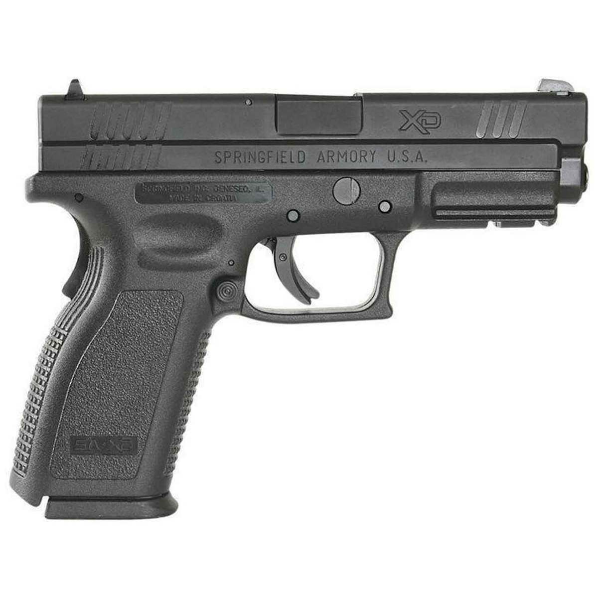 Springfield Armory XD 9mm Luger 4in Melonite Black Pistol - 16+1 Rounds - Black Springfield Armory XD 9mm Luger 4in Melonite Black Pistol - 16+1 Rounds - Black