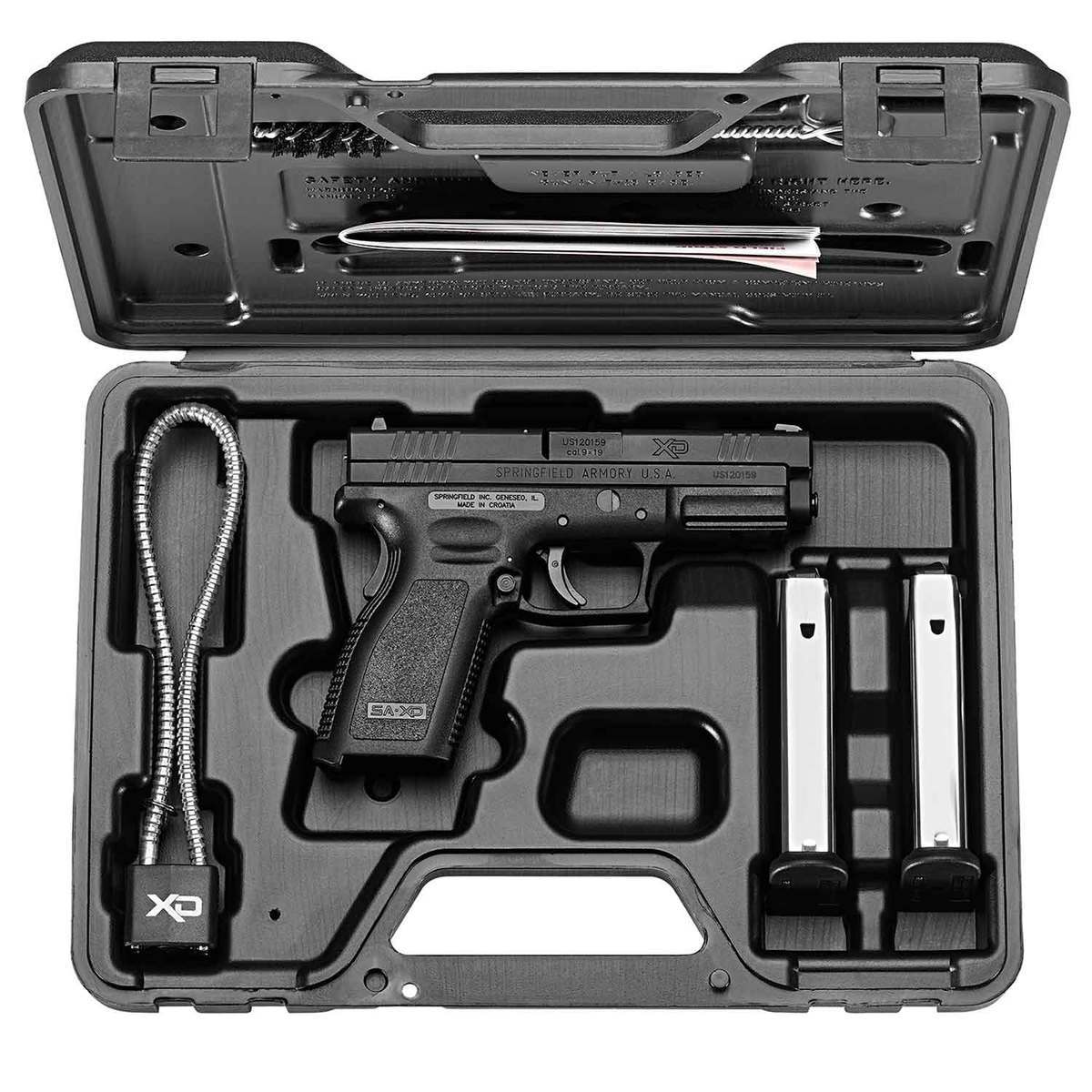 Springfield Armory XD 9mm Luger 4in Melonite Black Pistol - 16+1 Rounds - Black Springfield Armory XD 9mm Luger 4in Melonite Black Pistol - 16+1 Rounds - Black
