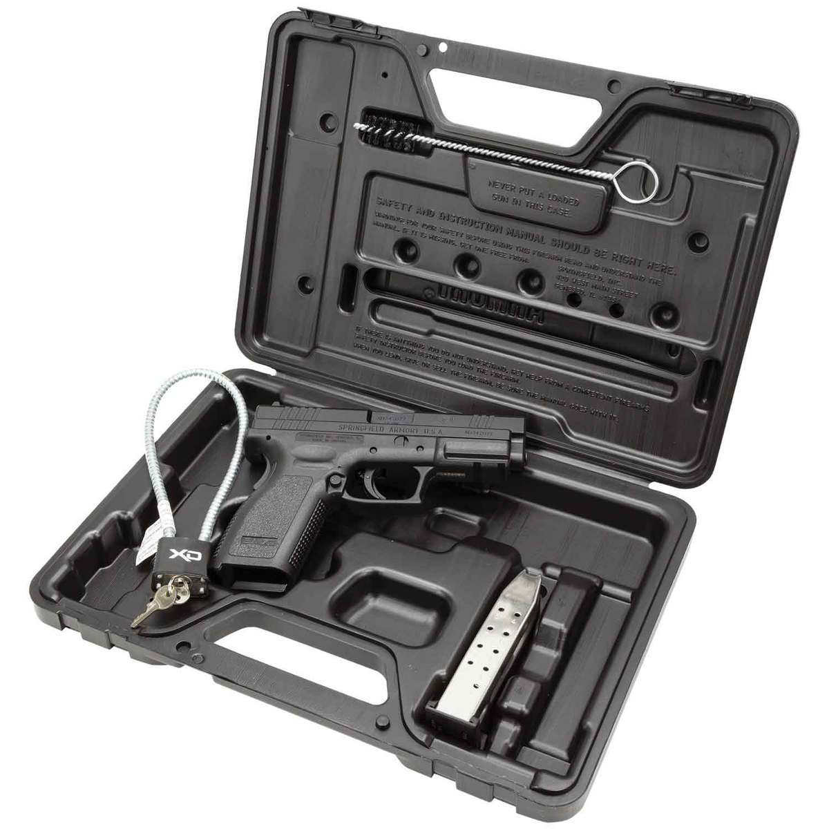 Springfield Armory XD Service 40 S&W 4in Black Melonite Pistol - 12+1 Rounds - Black Springfield Armory XD Service 40 S&W 4in Black Melonite Pistol - 12+1 Rounds - Black