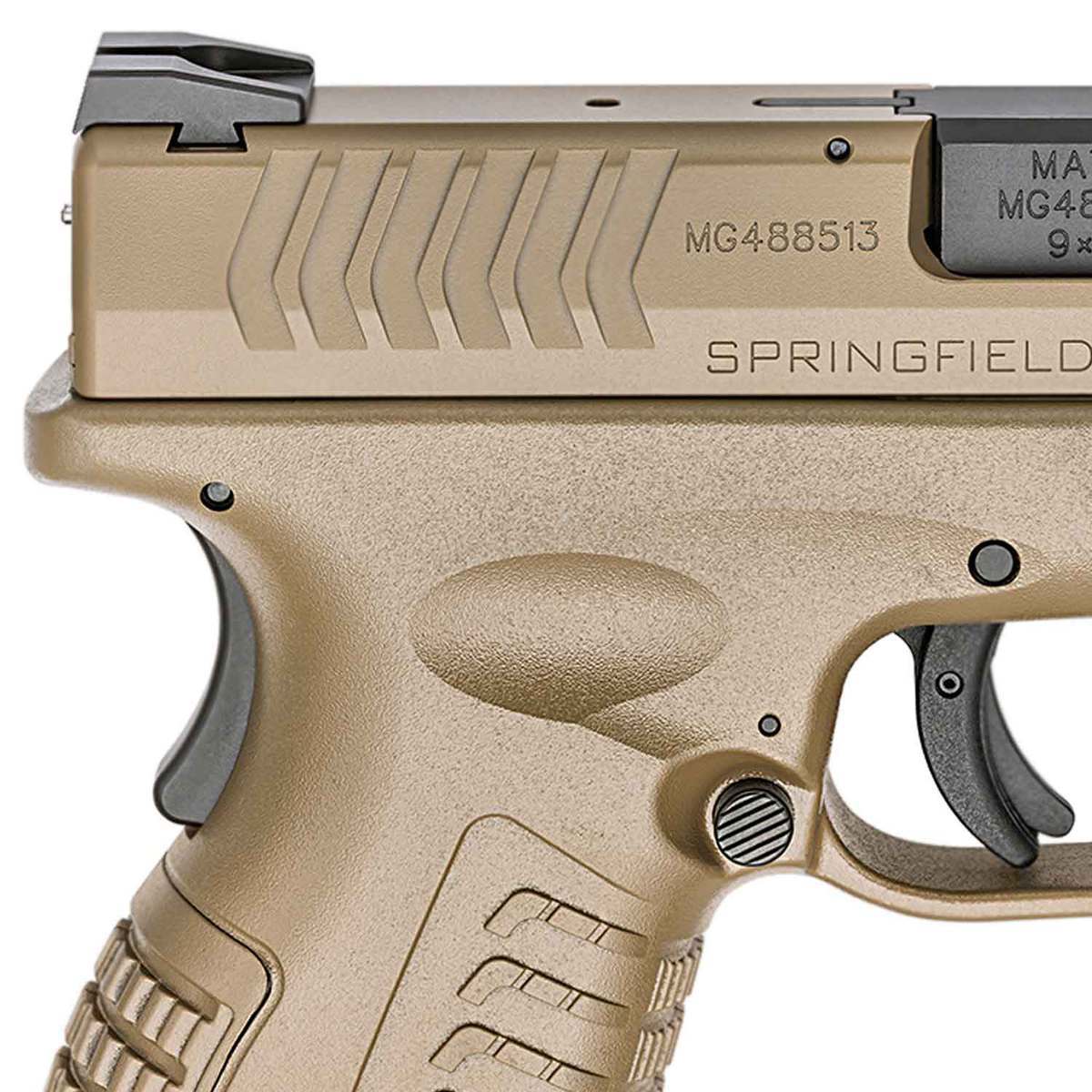 Springfield Armory XD-M 9mm Luger 4.5in FDE Pistol - 19+1 Rounds - Tan Springfield Armory XD-M 9mm Luger 4.5in FDE Pistol - 19+1 Rounds - Tan