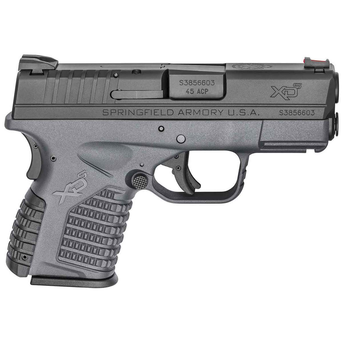 Springfield Armory XDS 45 Auto (ACP) 3.3in Black Melonite Pistol - 5+1 Rounds - Gray Springfield Armory XDS 45 Auto (ACP) 3.3in Black Melonite Pistol - 5+1 Rounds - Gray
