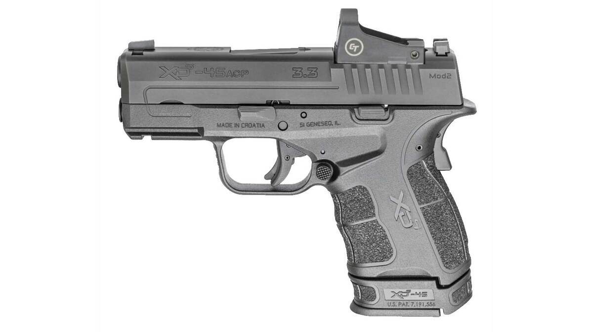 Springfield Armory XD-S Mod.2 CT 45 Auto (ACP) 3.3in Black Pistol - 6+1 Rounds - Black Springfield Armory XD-S Mod.2 CT 45 Auto (ACP) 3.3in Black Pistol - 6+1 Rounds - Black