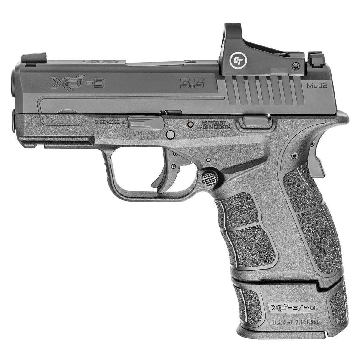 Springfield Armory XD-S Mod.2 OSP Crimson Trace Red Dot 9mm Luger 3.3in Black Pistol - 9+1 Rounds - Black Springfield Armory XD-S Mod.2 OSP Crimson Trace Red Dot 9mm Luger 3.3in Black Pistol - 9+1 Rounds - Black