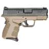 Springfield Armory XD-S Mod.2 Single Stack 9mm Luger 3.3in Black/FDE Pistol - 9+1 Rounds - Tan