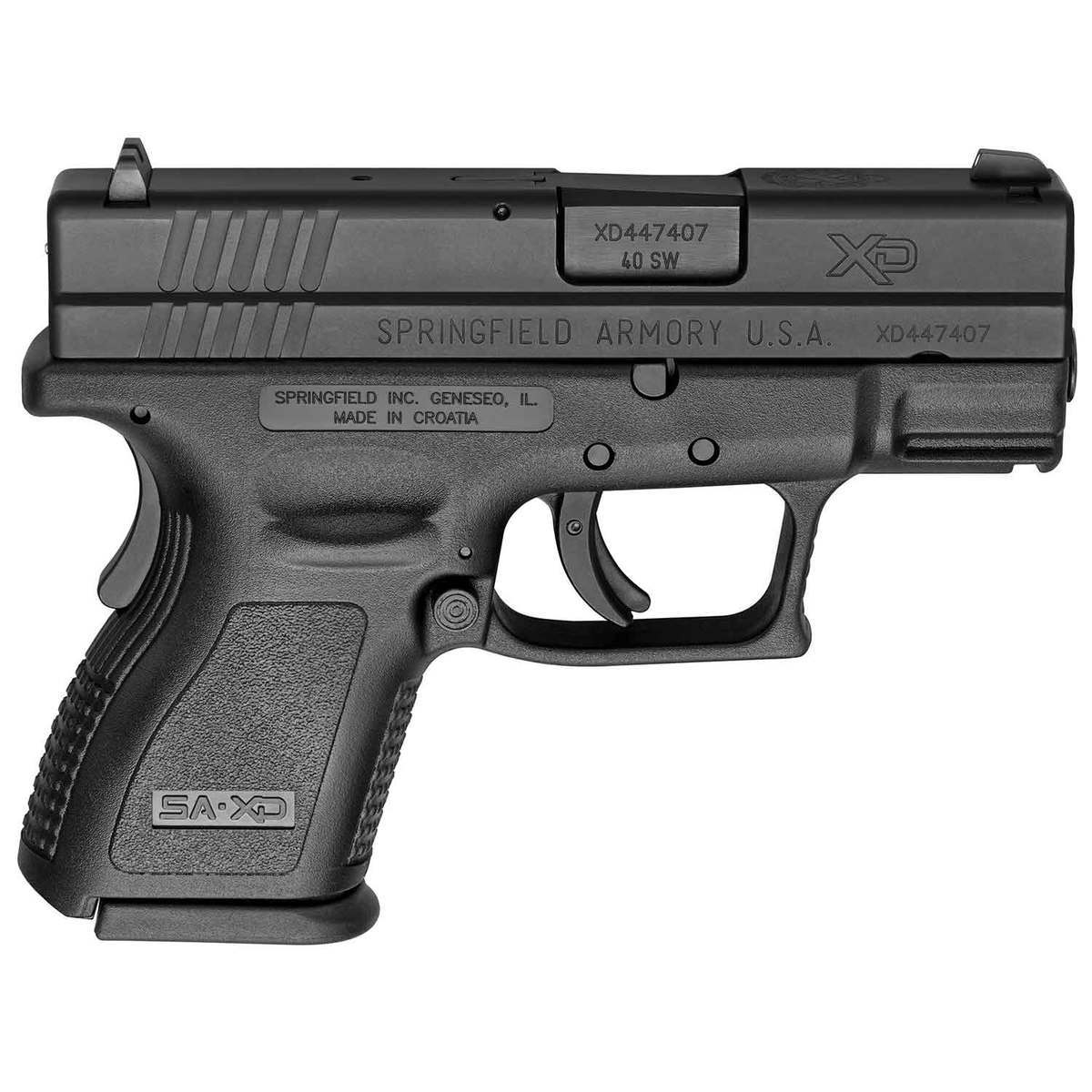 Springfield Armory XD 40 S&W 3in Black Pistol 9+1 Rounds