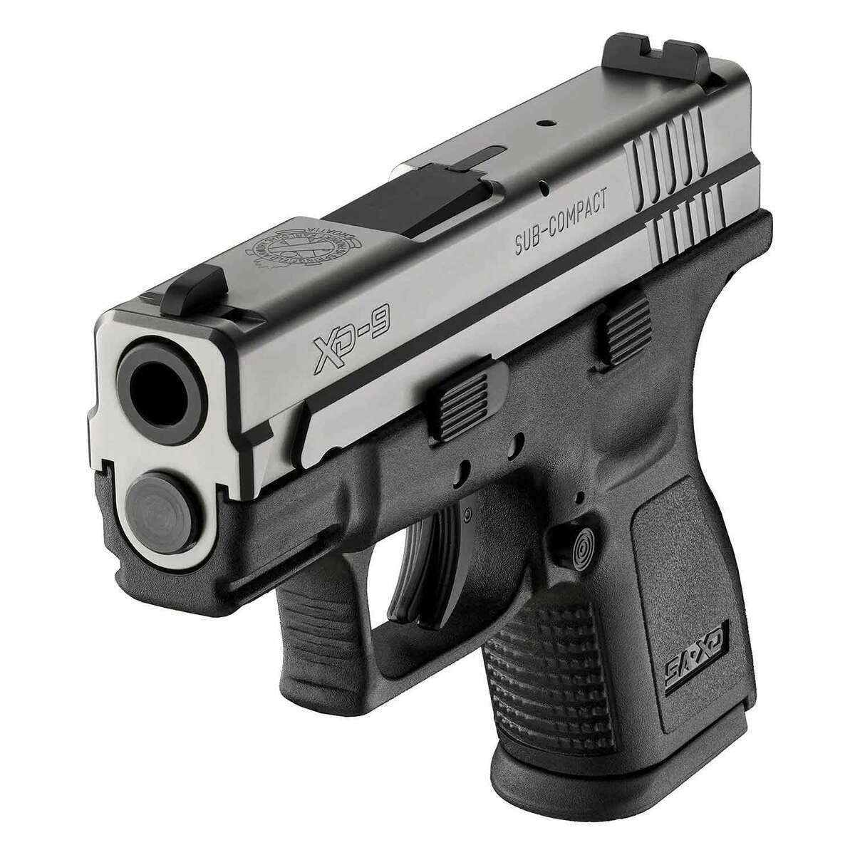 Springfield Armory XD Sub-Compact 9mm Luger 3in Black/Stainless Pistol - 10+1 Rounds - Black Springfield Armory XD Sub-Compact 9mm Luger 3in Black/Stainless Pistol - 10+1 Rounds - Black