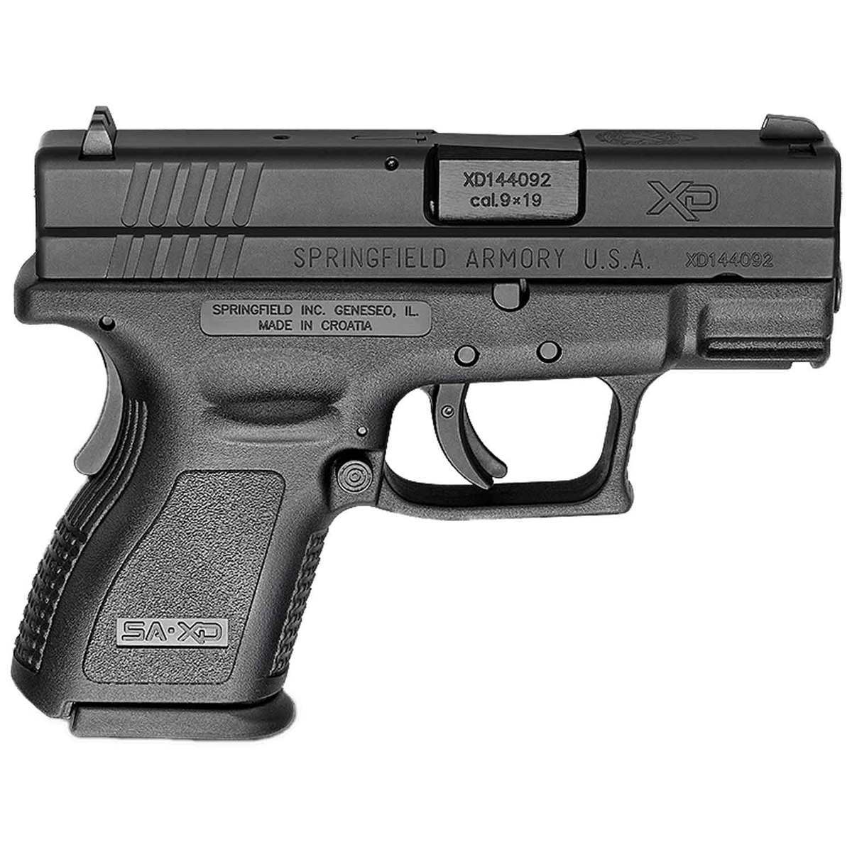 Springfield Armory XD 9mm Luger 3in Black Melonite Pistol - 16+1 Rounds - Black Springfield Armory XD 9mm Luger 3in Black Melonite Pistol - 16+1 Rounds - Black