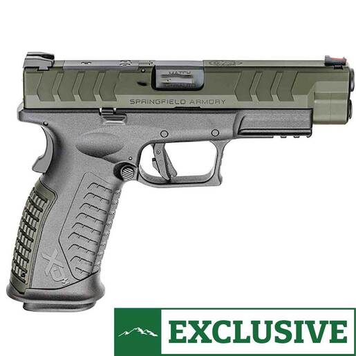Springfield Armory XD-M Elite 10mm Auto 4.5in Black/OD Green Pistol - 16+1 Rounds - Green - Springfield Armory