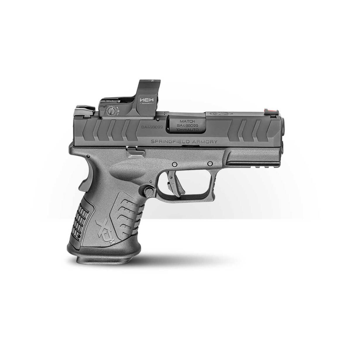 Springfield Armory XDM Elite Compact OSP 10mm Auto 3.8in Melonite Black Pistol - 11+1, HEX Sight - Black Springfield Armory XDM Elite Compact OSP 10mm Auto 3.8in Melonite Black Pistol - 11+1, HEX Sight - Black