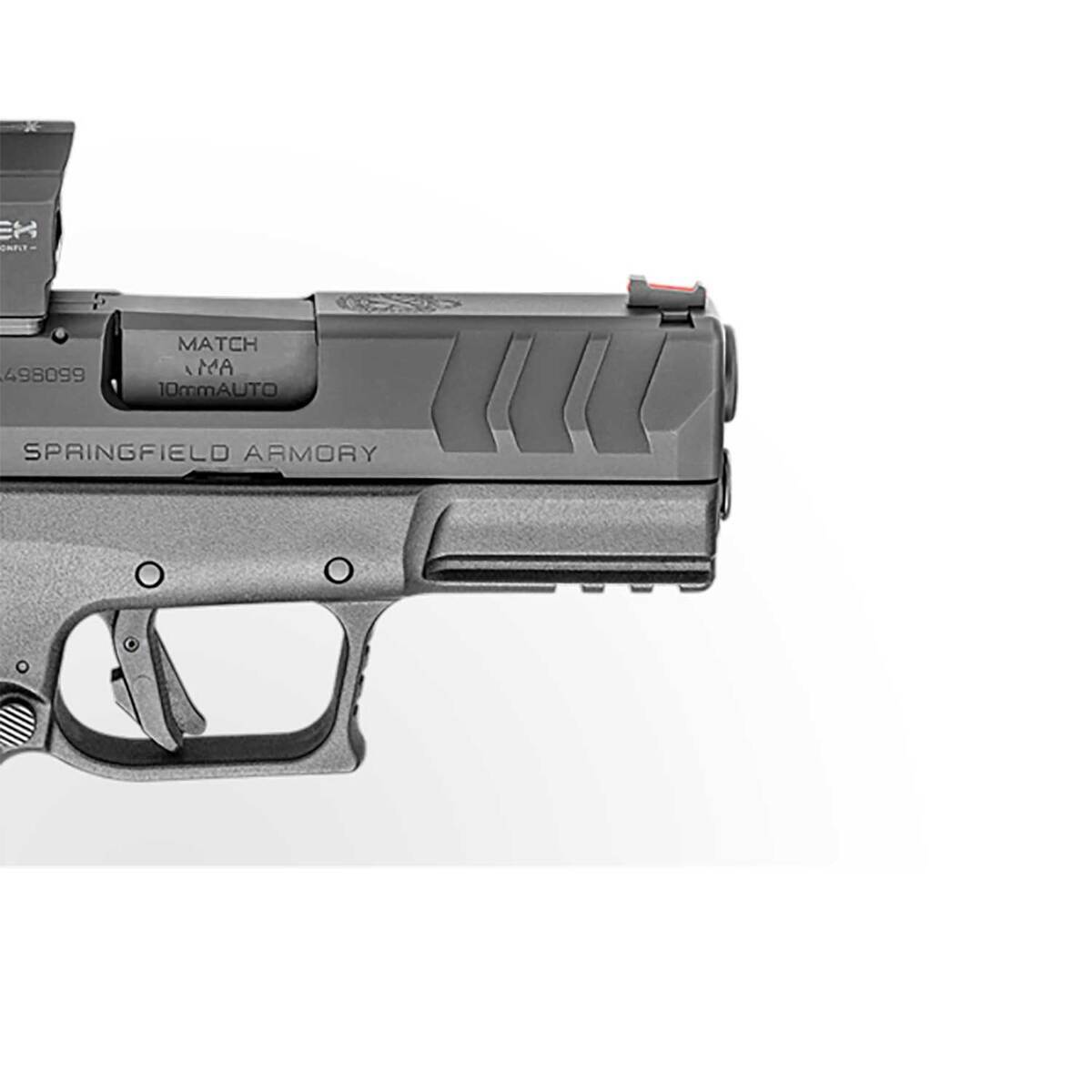 Springfield Armory XDM Elite Compact OSP 10mm Auto 3.8in Melonite Black Pistol - 11+1, HEX Sight - Black Springfield Armory XDM Elite Compact OSP 10mm Auto 3.8in Melonite Black Pistol - 11+1, HEX Sight - Black