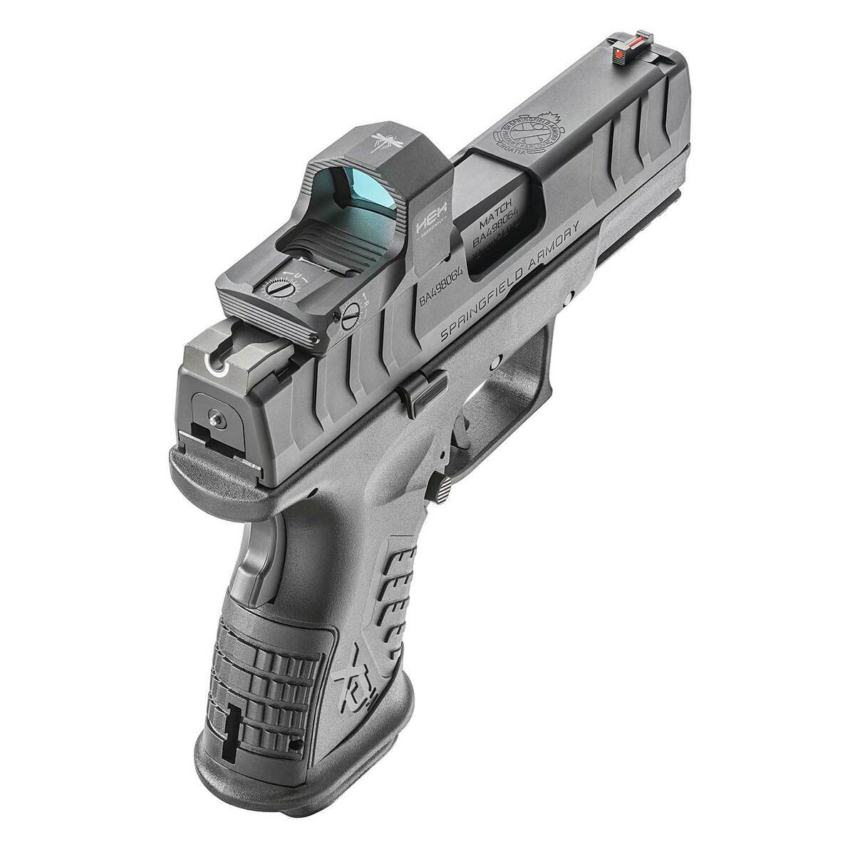 Springfield Armory XDM Elite Compact OSP 10mm Auto 3.8in Melonite Black Pistol - 11+1, HEX Sight - Black Springfield Armory XDM Elite Compact OSP 10mm Auto 3.8in Melonite Black Pistol - 11+1, HEX Sight - Black