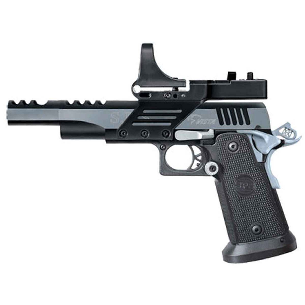 SPS Vista Long SAO 38 Super Auto 5.5in Black Pistol - 21+1 Rounds SPS Vista Long SAO 38 Super Auto 5.5in Black Pistol - 21+1 Rounds