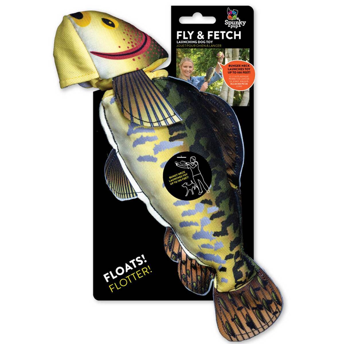 Spunky Pup Fly & Fetch Fish Dog Toy Spunky Pup Fly & Fetch Fish Dog Toy