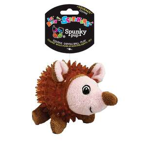 Spunky Pup Plush Lil' Bitty Squeakers Hedgehog Dog Toy