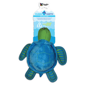 Spunky Pup Recycled PETE Turtle Dog Toy - Large
