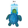 Spunky Pup Recycled PETE Turtle Dog Toy - Large - Green/Blue