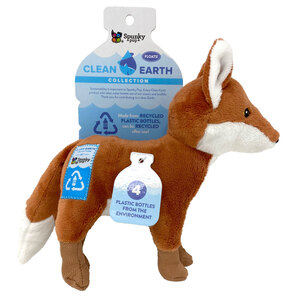 Spunky Pup Recycled PETE Fox Dog Toy - Small