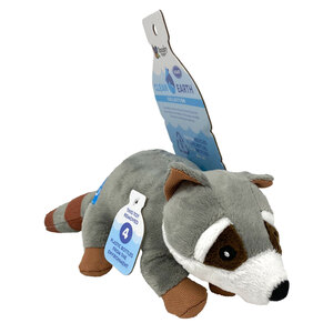 Spunky Pup Recycled PETE Raccoon Dog Toy - Large