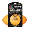Spunky Pup Squeak & Glow Football - Orange - Orange