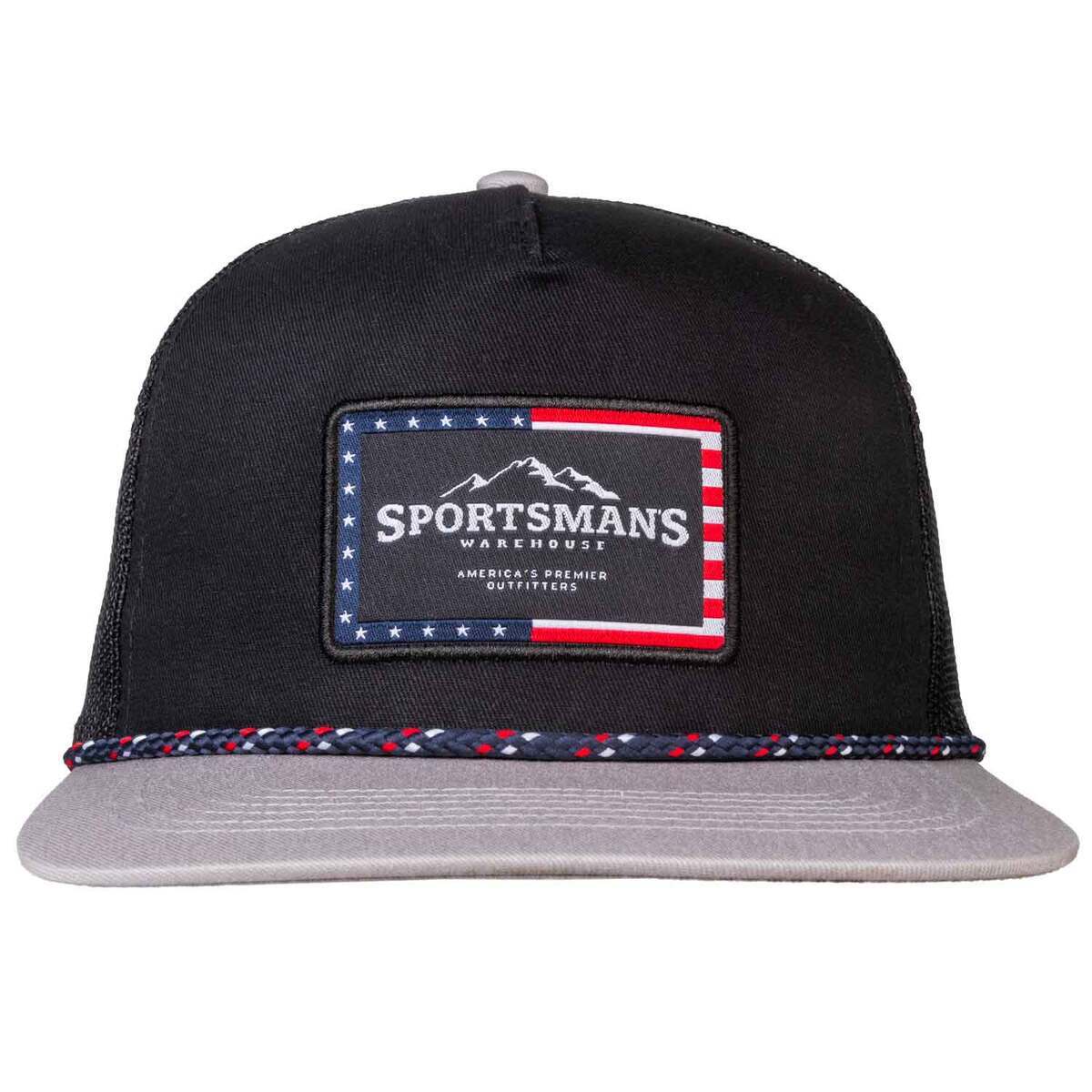 Sportsman's Warehouse 6-Panel Rope Logo Patch Adjustable Hat - Black/Charcoal - One Size Fit Most - Black/Charcoal One Size Fit Most Sportsman's Warehouse 6-Panel Rope Logo Patch Adjustable Hat - Black/Charcoal - One Size Fit Most - Black/Charcoal One Size Fit Most