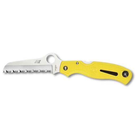 Spyderco Atlantic Salt 3.6 inch Folding Knife - Yellow - Yellow