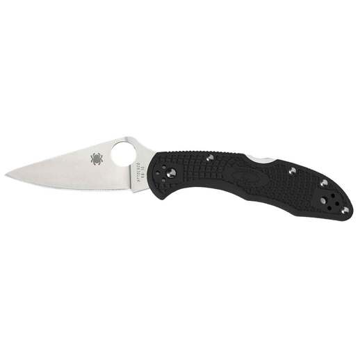 Spyderco Delica 4 Lightweight 2.9 inch Folding Knife – Black – Black