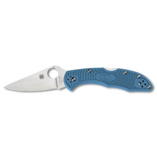 Spyderco Delica 4 Lightweight 2.9 inch Folding Knife – Blue – Blue