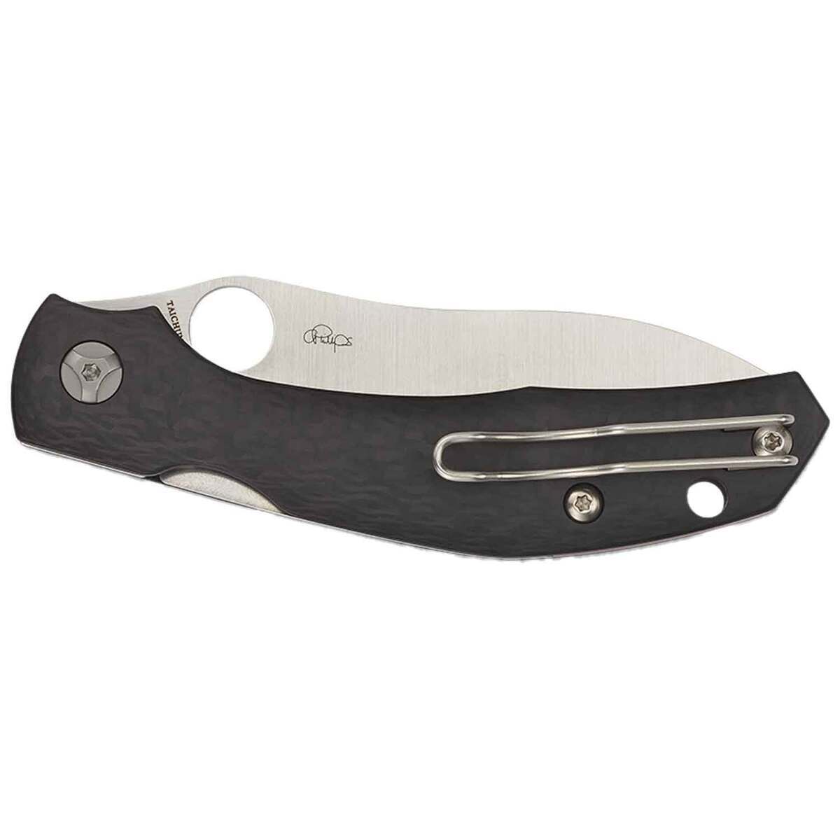 Spyderco Kapara 3.58 inch Folding Knife - Black - Black Spyderco Kapara 3.58 inch Folding Knife - Black - Black