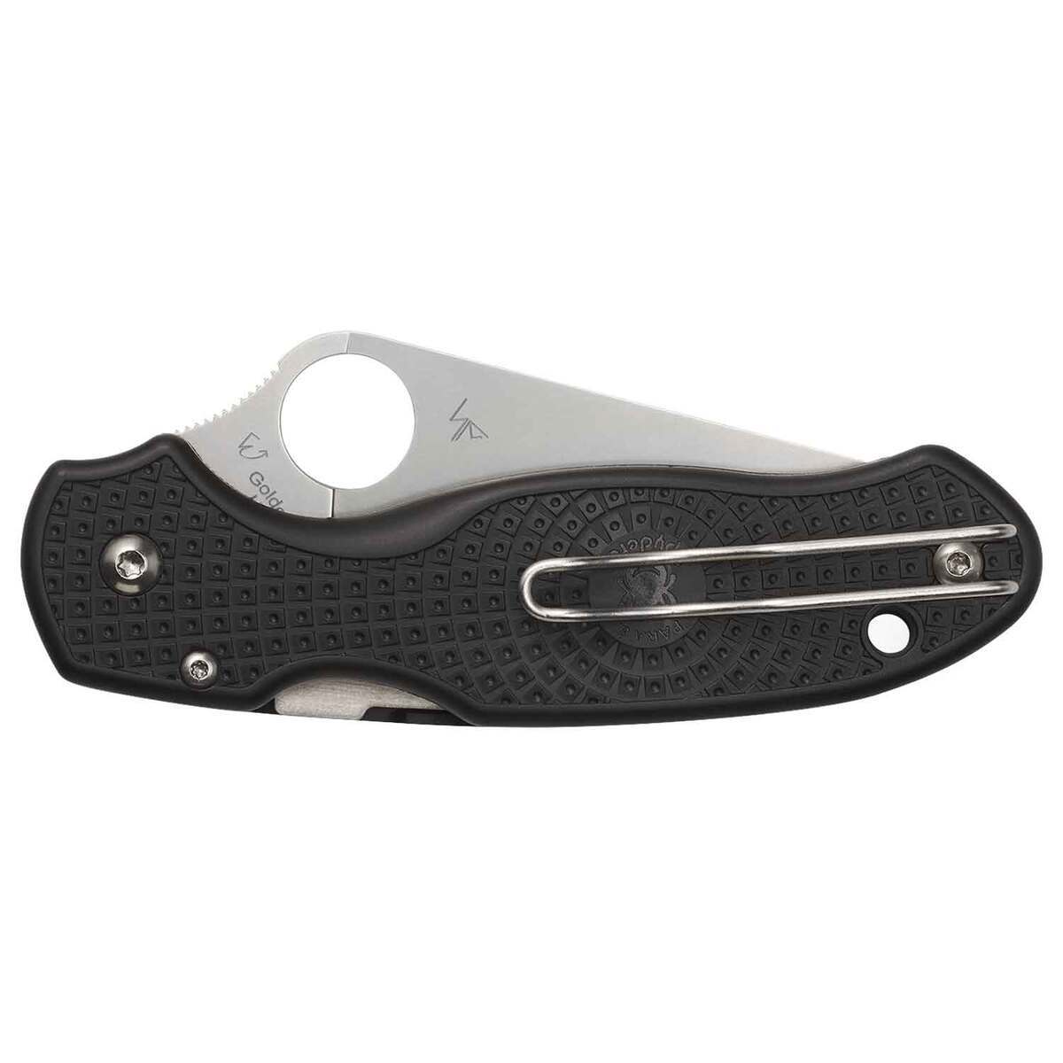 Spyderco Para 3 Lightweight 2.93 inch Folding Knife - Black - Black Spyderco Para 3 Lightweight 2.93 inch Folding Knife - Black - Black