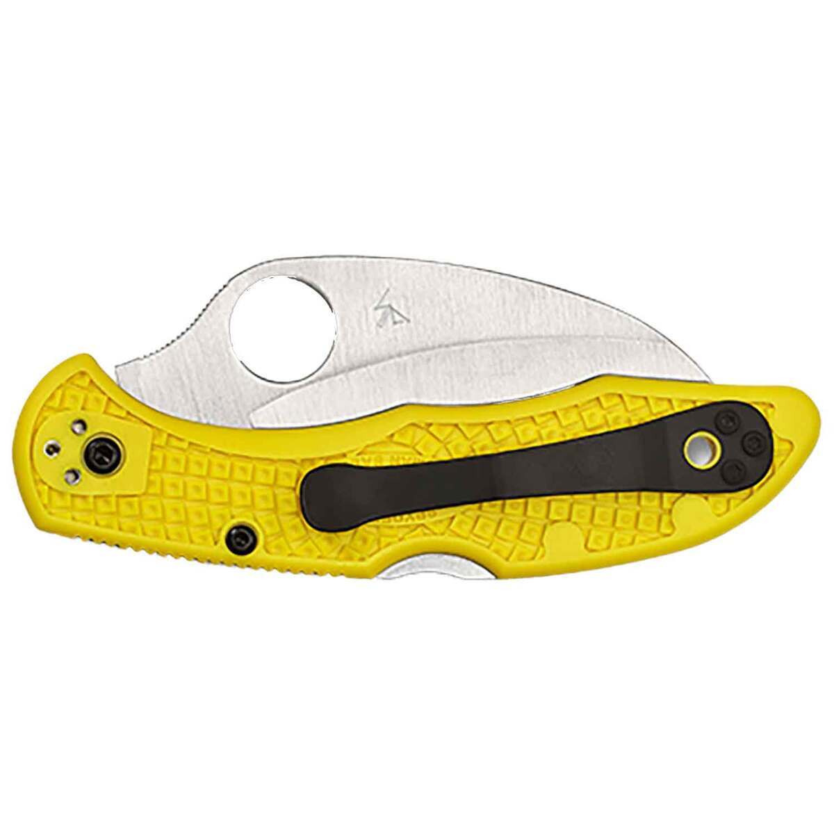 Spyderco Tasman Salt 2 2.9 inch Folding Knife - Yellow - Yellow Spyderco Tasman Salt 2 2.9 inch Folding Knife - Yellow - Yellow