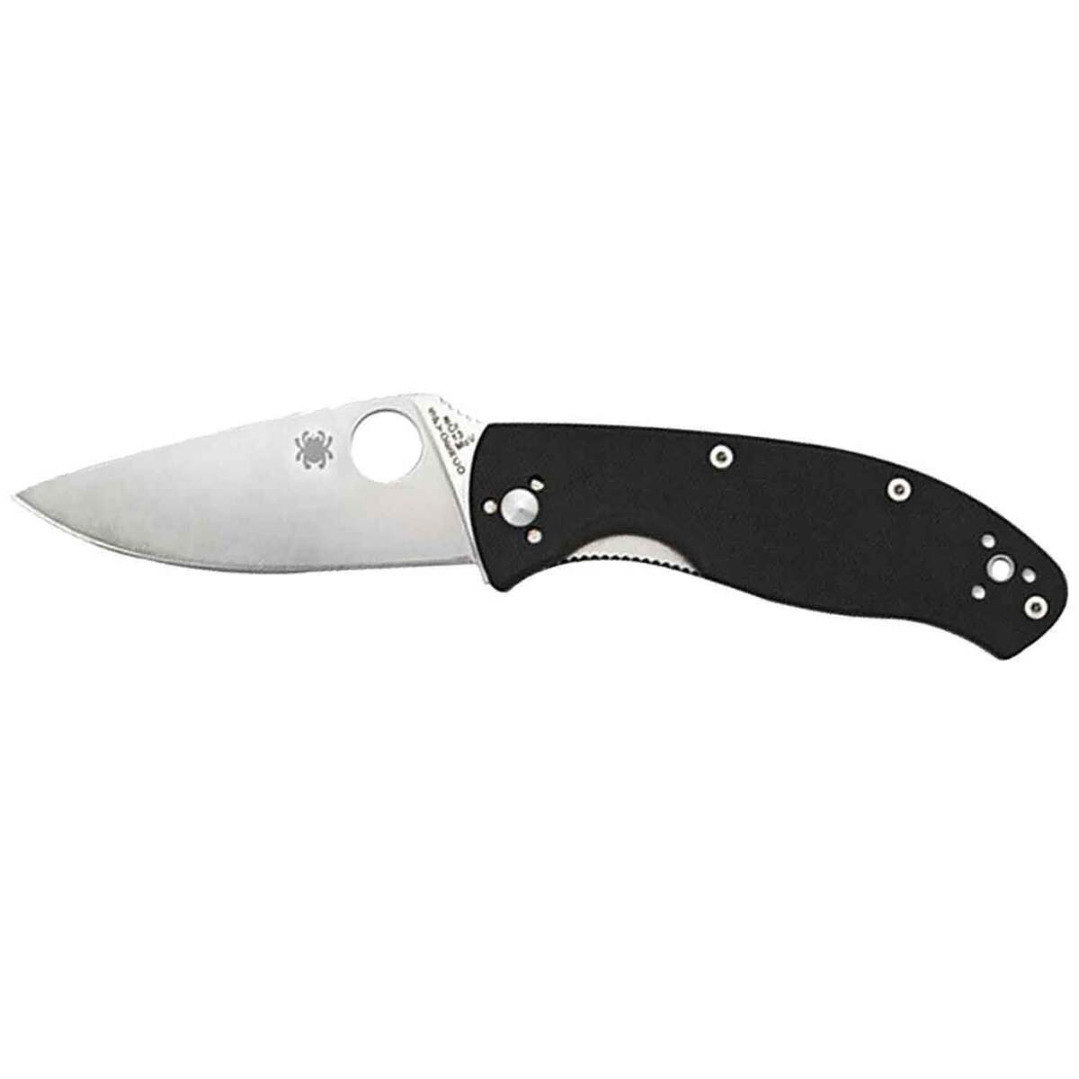 Spyderco Tenacious 3.39 inch Folding Knife - Black - Black Spyderco Tenacious 3.39 inch Folding Knife - Black - Black
