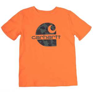 Carhartt Boys' Camo C Logo Short Sleeve Shirt