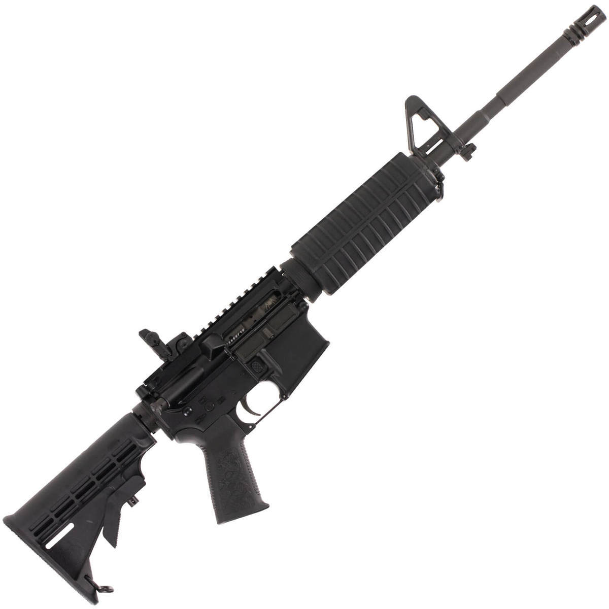 Spikes Tactical ST-15 M4 LE 5.56mm NATO 16in Black Anodized Semi Automatic Modern Sporting Rifle - No Magazine - Black Spikes Tactical ST-15 M4 LE 5.56mm NATO 16in Black Anodized Semi Automatic Modern Sporting Rifle - No Magazine - Black