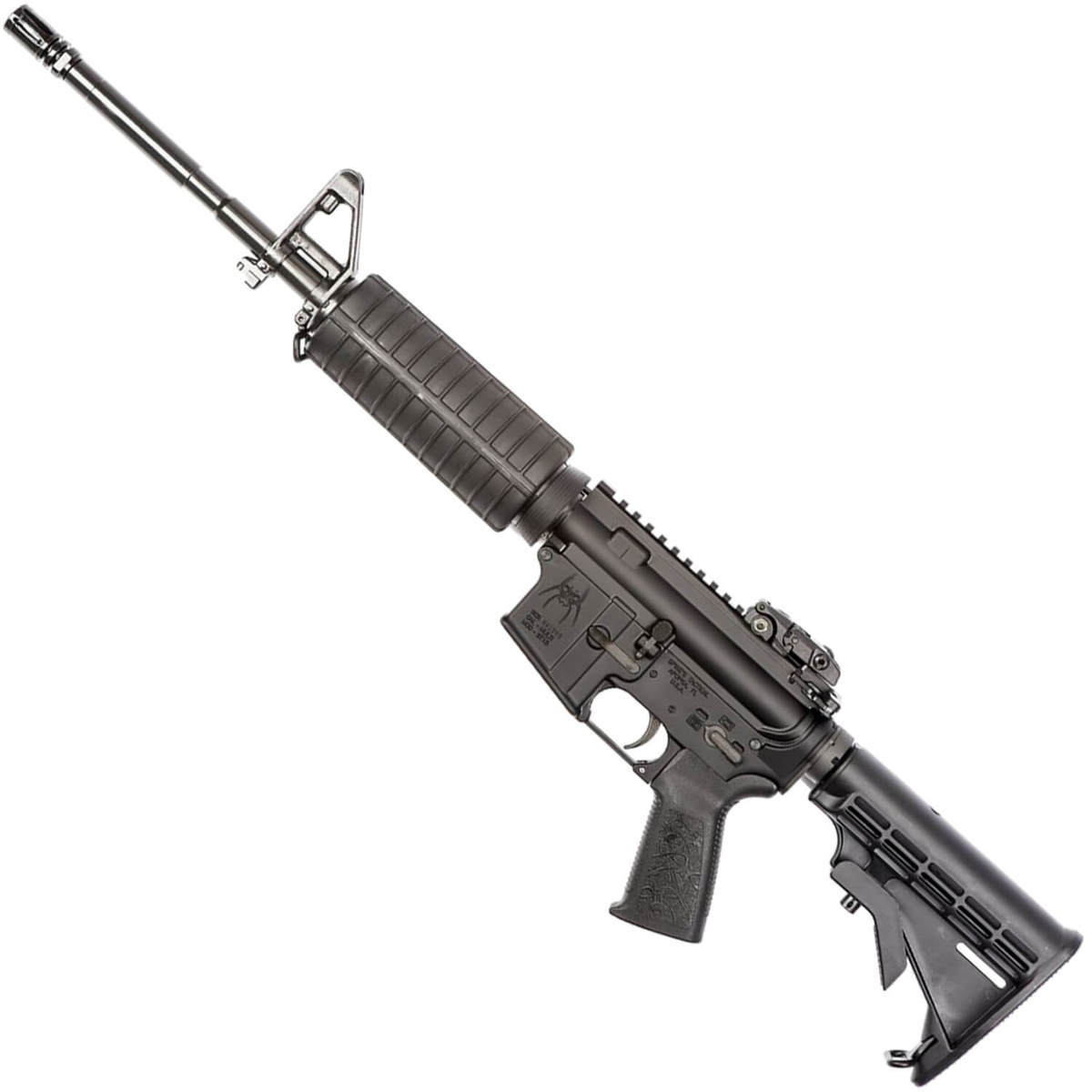 Spikes Tactical ST-15 M4 LE 5.56mm NATO 16in Black Anodized Semi Automatic Modern Sporting Rifle - No Magazine - Black Spikes Tactical ST-15 M4 LE 5.56mm NATO 16in Black Anodized Semi Automatic Modern Sporting Rifle - No Magazine - Black