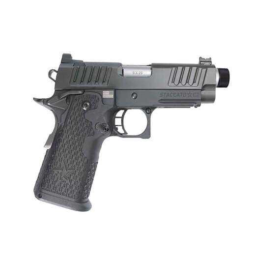 Staccato C2 9mm Luger 3.9in Anodized Stainless Threaded Pistol - 16+1 Rounds - Black Compact - Staccato