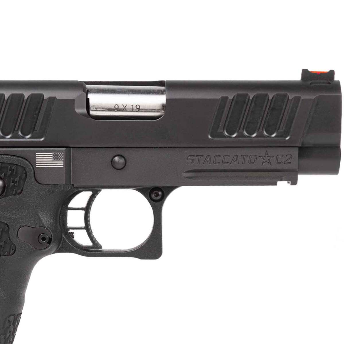 Staccato C2 9mm Luger 3.9in Black Pistol - 16+1 Rounds - Black Staccato C2 9mm Luger 3.9in Black Pistol - 16+1 Rounds - Black