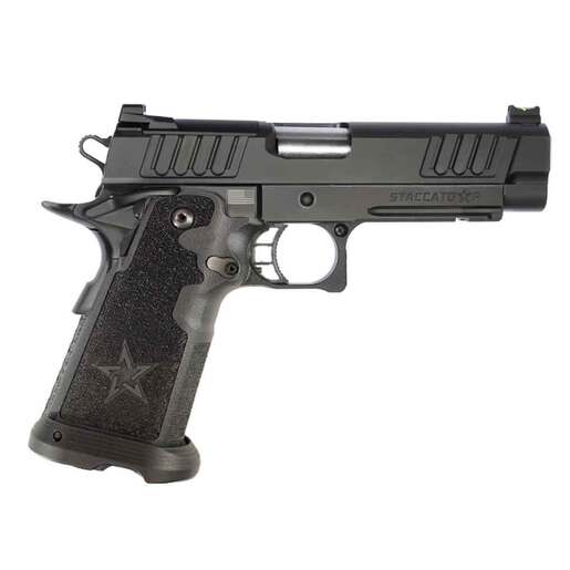 Staccato P 9mm Luger 4.4in Billet Aluminum Diamond Like Carbon Pistol - 20+1 Rounds - Black - Staccato