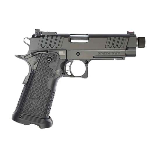 Staccato P 9mm Luger 4.4in Billet Steel Stainless Threaded Pistol - 20+1 Rounds - Black - Staccato
