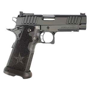 Staccato P Irons TAC Grip 9mm Luger 4.4in Stainless Pistol - 20+1