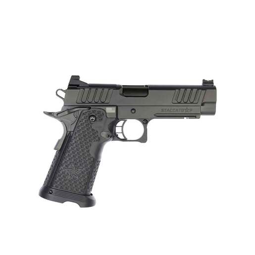 Staccato P Optic Ready 9mm Luger 4.4in Billet Aluminum Diamond Like Carbon Pistol - 20+1 Rounds - Black - Staccato
