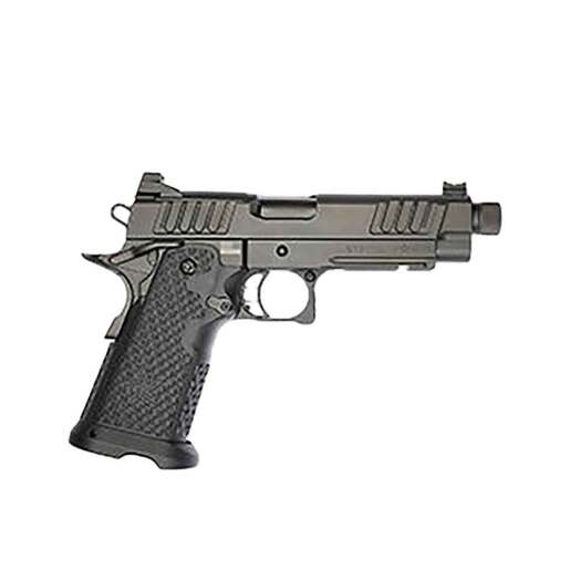 Staccato P Optic Ready 9mm Luger 4.4in Billet Aluminum Diamond Like Carbon Threaded Pistol - 20+1 Rounds - Black - Staccato