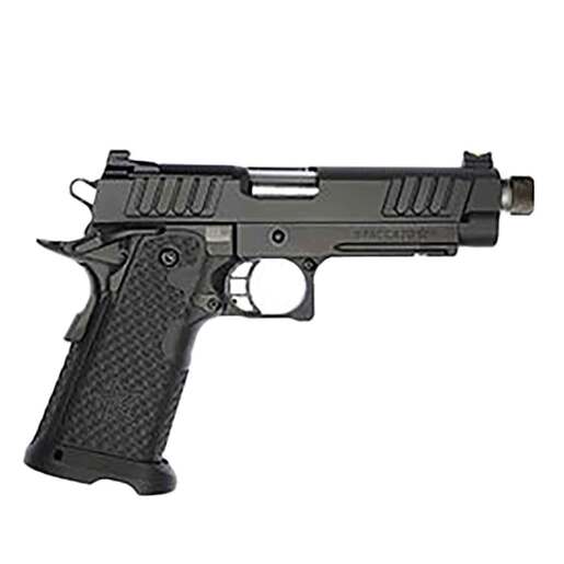 Staccato P Optic Ready 9mm Luger 4.4in Billet Steel Stainless Threaded Pistol - 20+1 Rounds - Black - Staccato