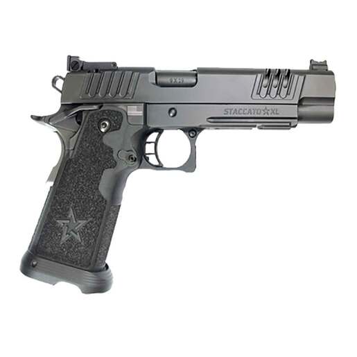 Staccato XL Irons DLC Bull Barrel 40 S&W 5.4in Stainless Pistol - 20+1 Rounds - Black - Staccato