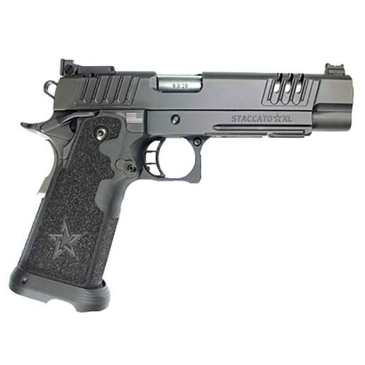 Staccato XL Irons SS Bull Barrel 40 S&W 5.4in Stainless Pistol - 20+1 Rounds - Black - Staccato