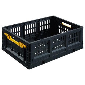 Stack-On Collapsible  Black Folding Crate
